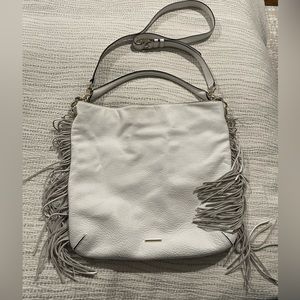 White Rebecca Minkoff fringe tote